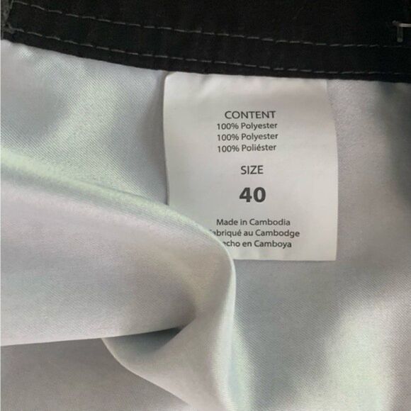 O’Neill Black Gray Mens Board Shorts Sz 40 - Picture 4 of 4